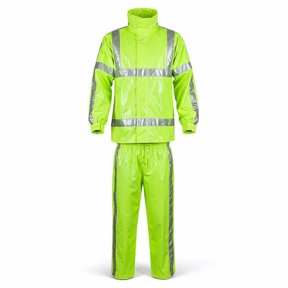 Hi-Vis Rain Jacket and Trouser Set